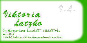 viktoria latzko business card
